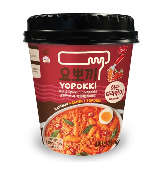 Yopokki cup (Hot & Spicy) 145g x 16ea - Rapokki
