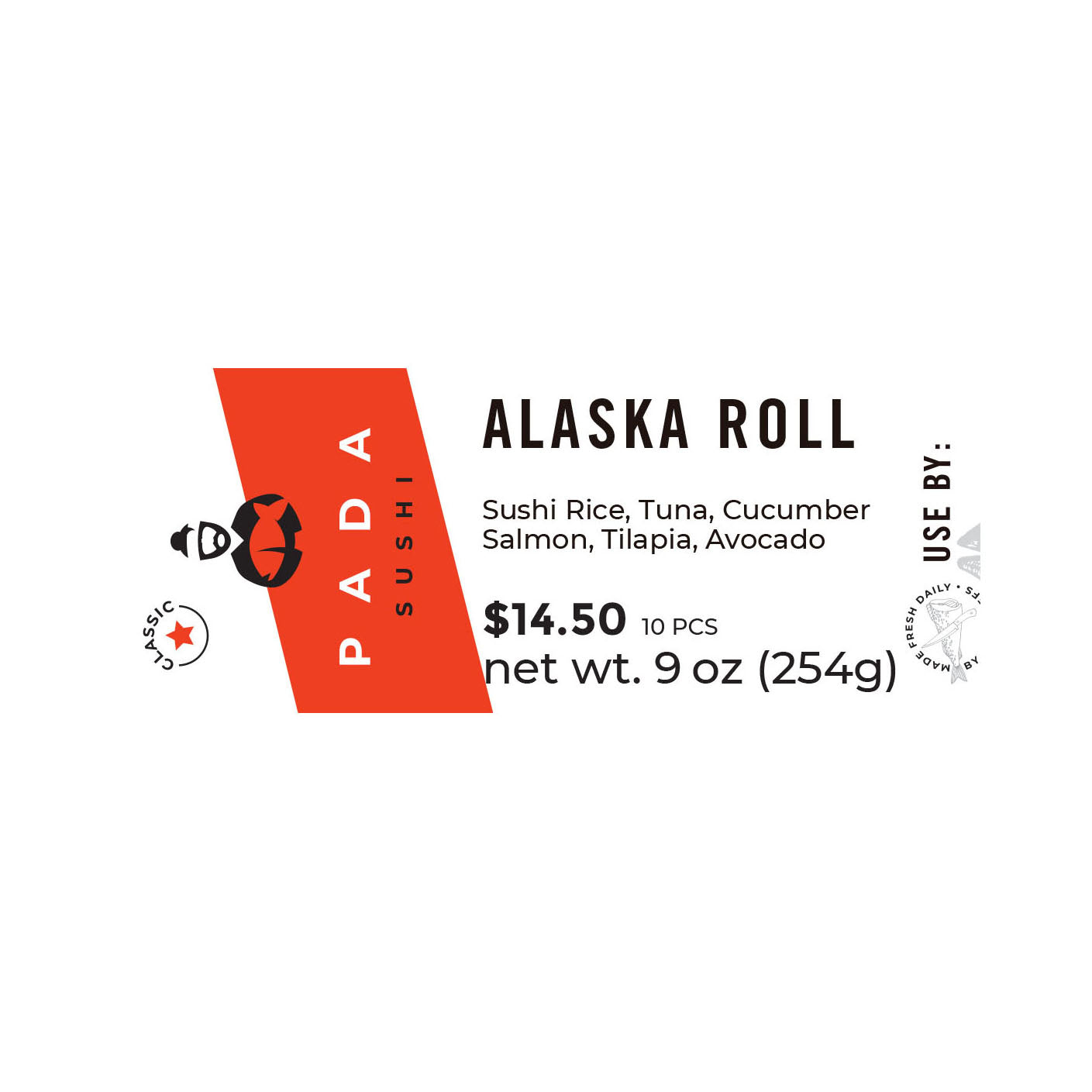 Label - Alaska Roll