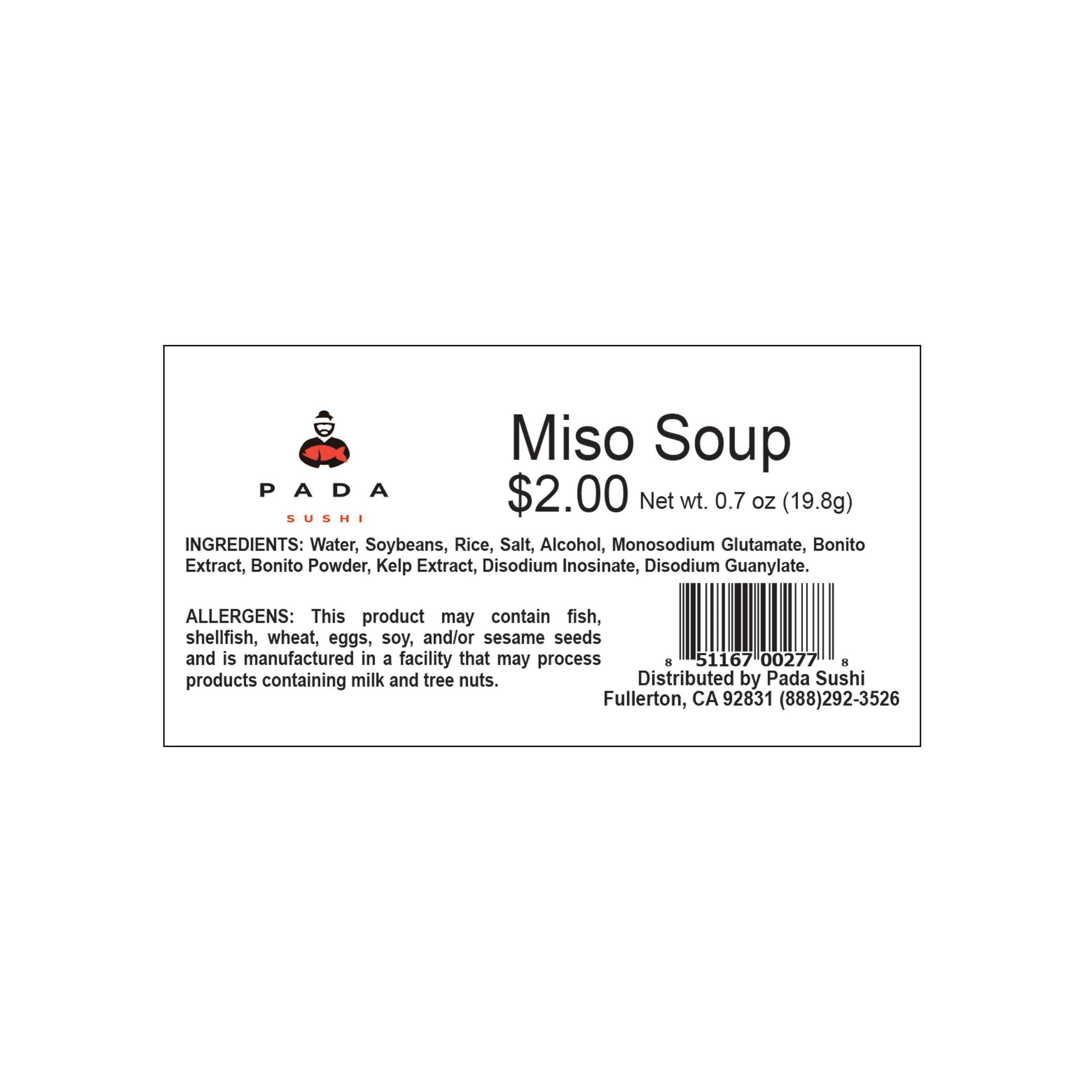 Label - Miso Soup