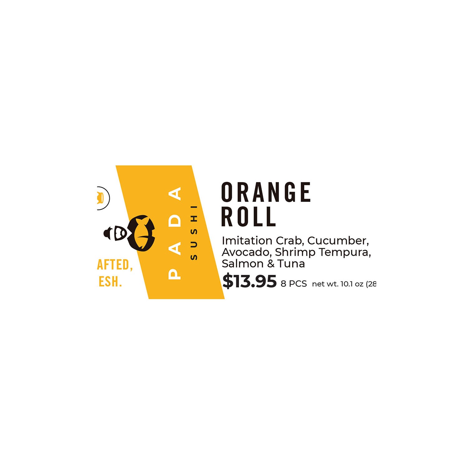 Label - Orange Roll