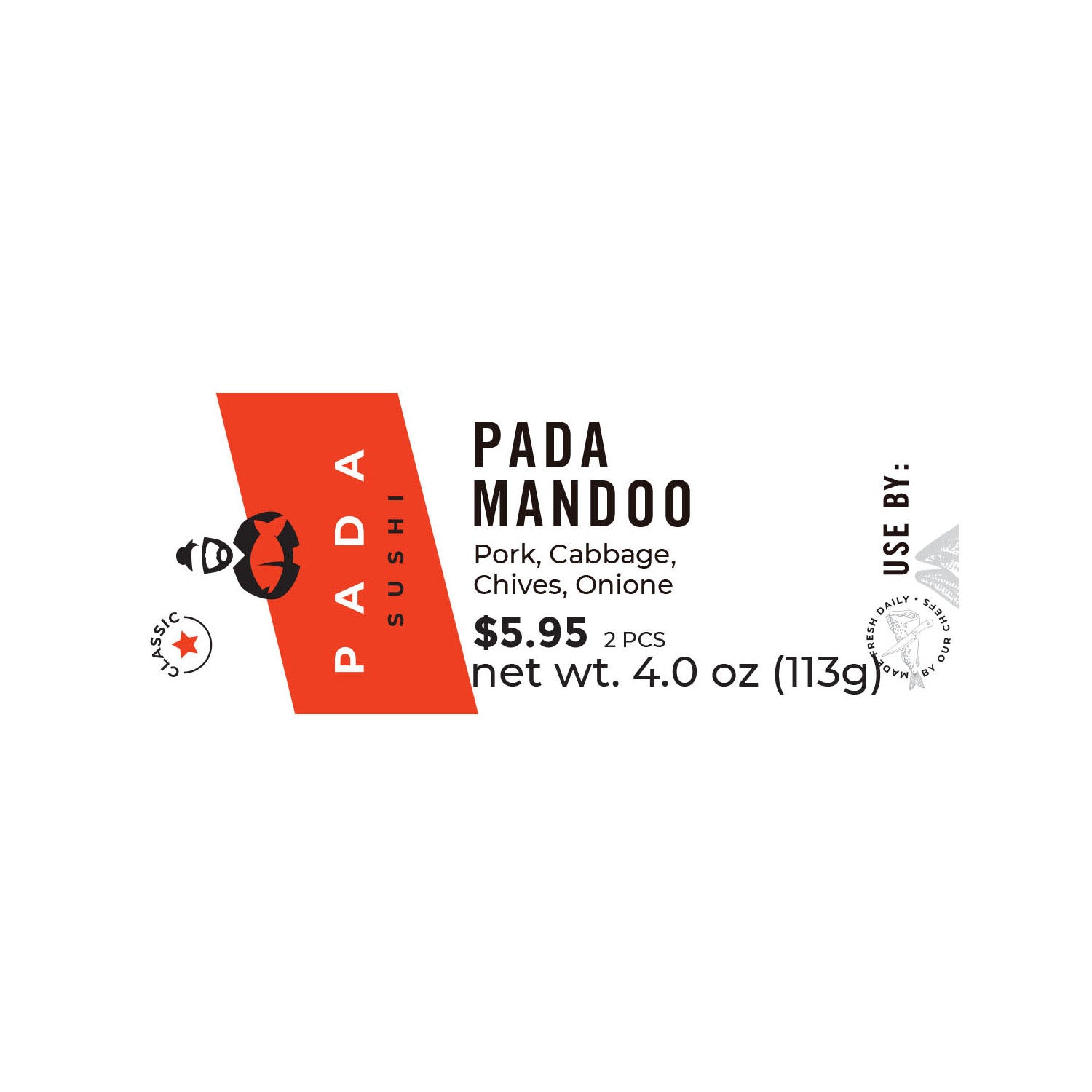 Label - PADA Mandoo