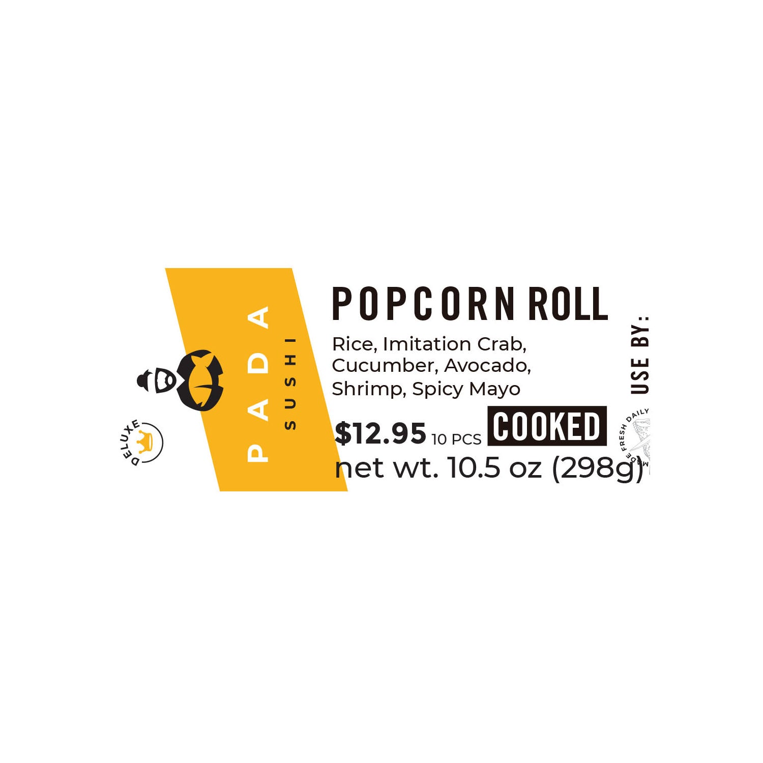 Label - Popcorn Roll