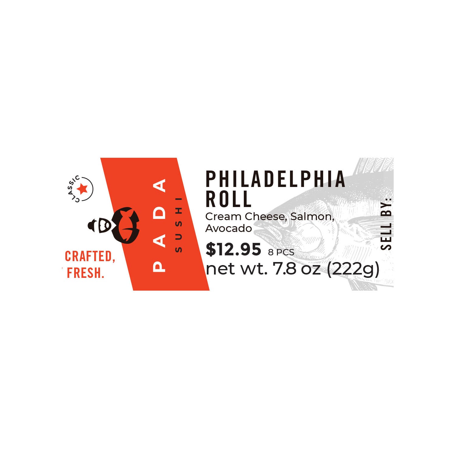 Label - Philadelphia Roll