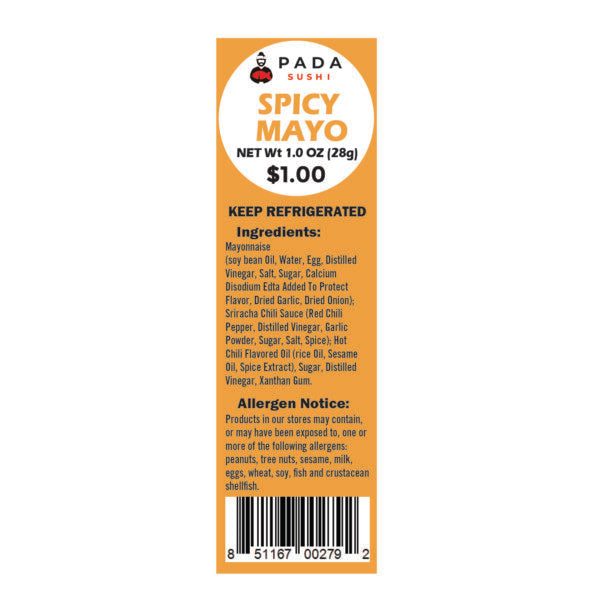 Label - Spicy mayo sauce