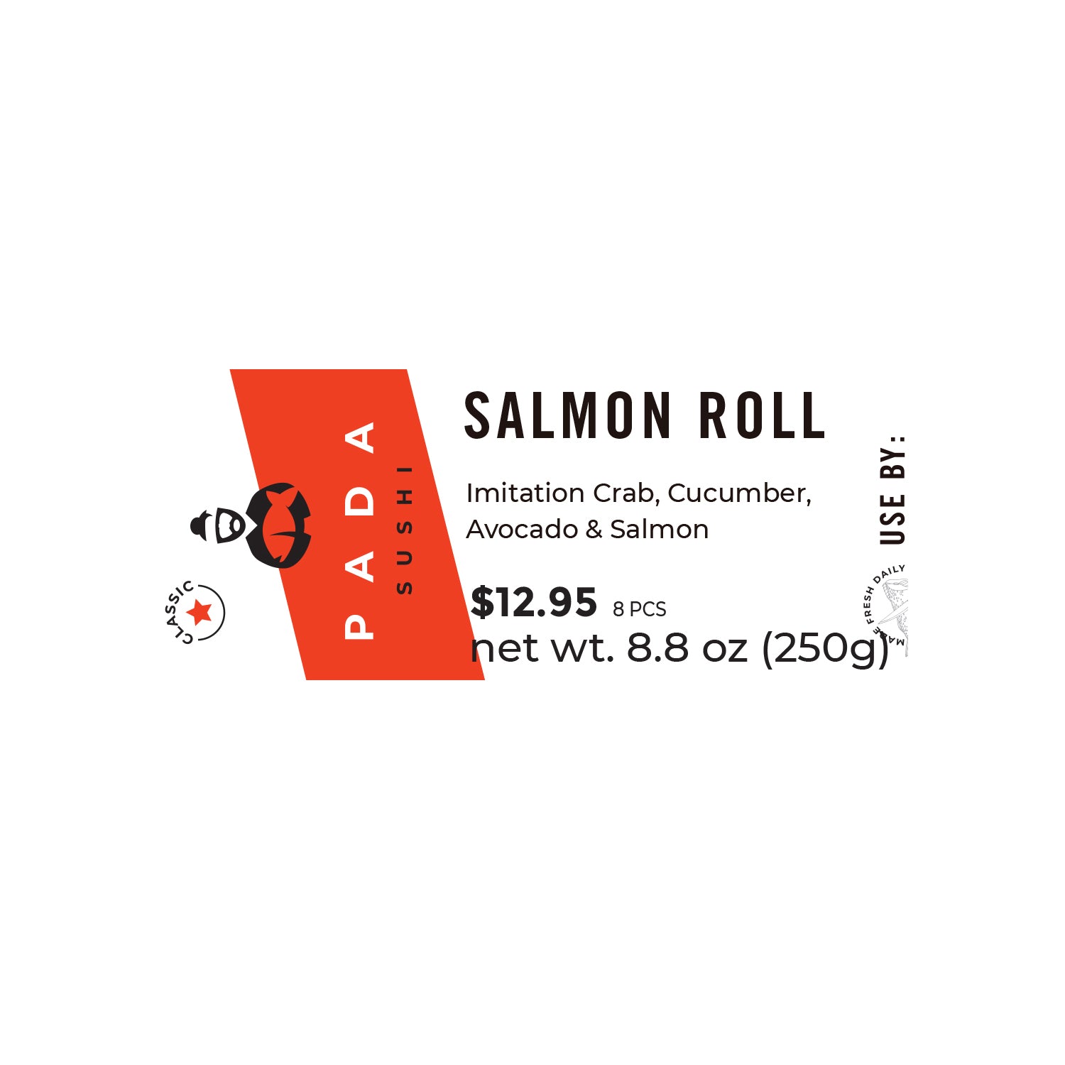 Label - Salmon Roll