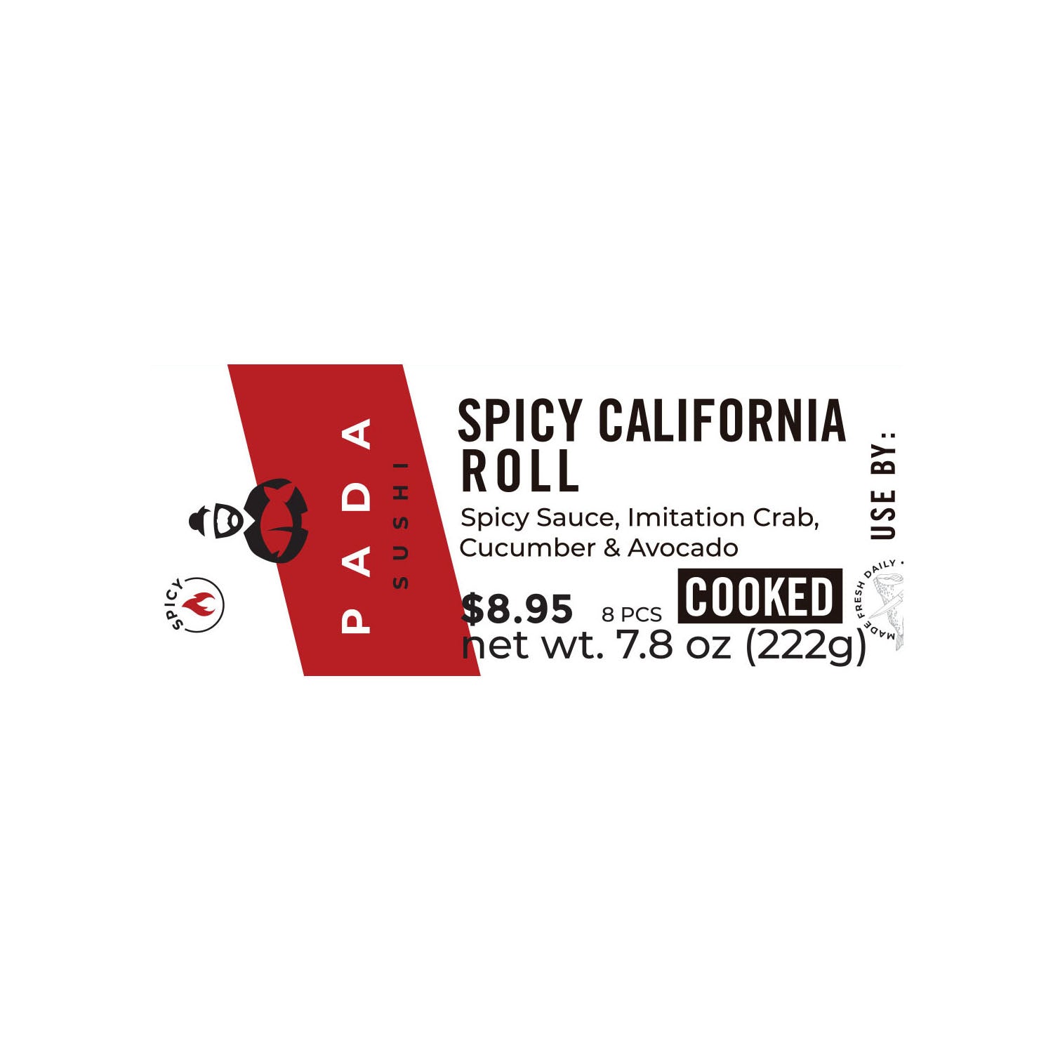 Label - Spicy California Roll