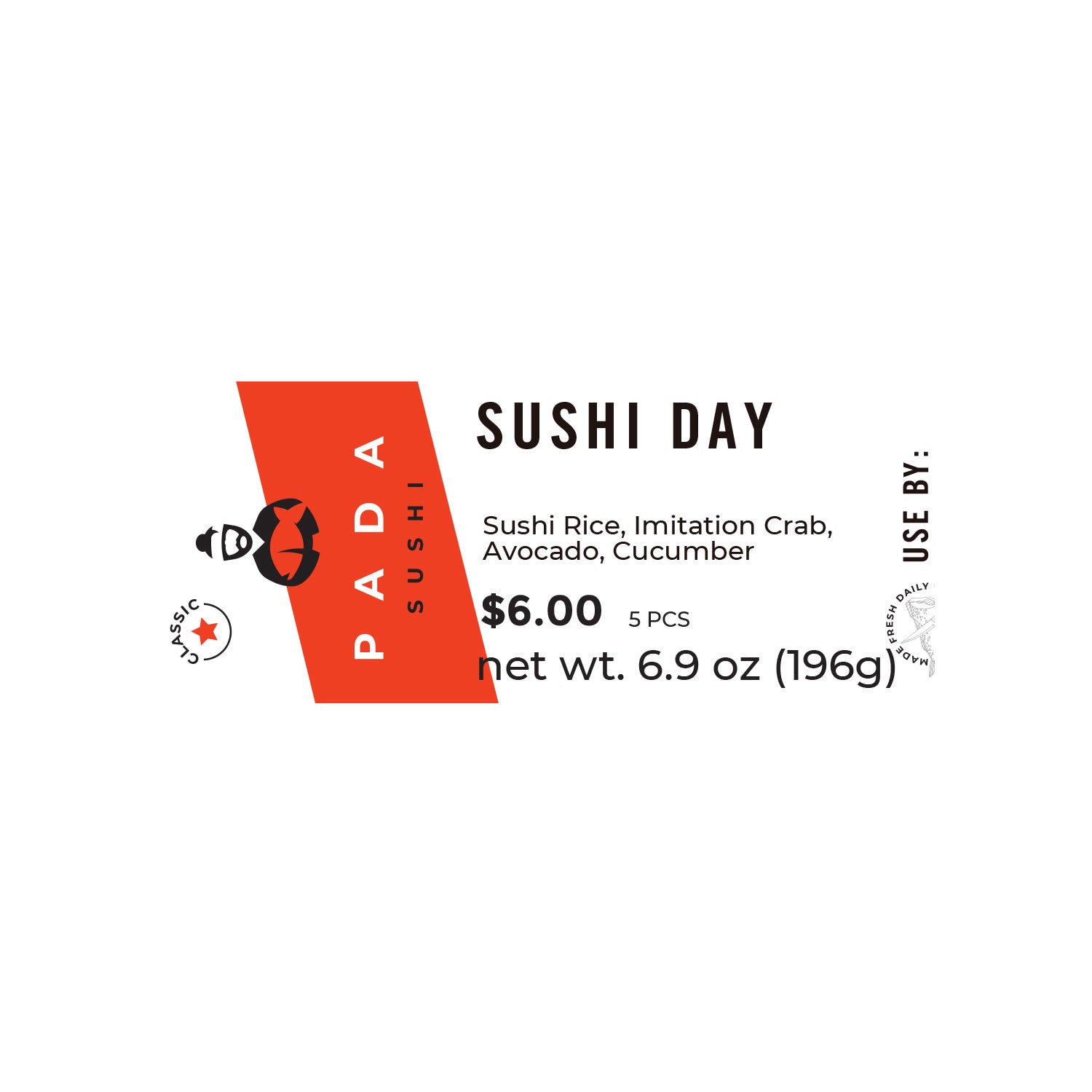 Label - Sushi Day